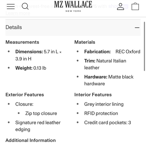 💰SOLD💰NEW MZ Wallace Flat Metro Key Pouch - Picture 3 of 3
